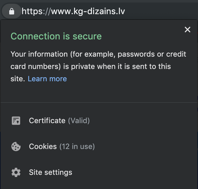 Drošība SSL/TLS sertifikāts Drošība SSL/TLS sertifikāts