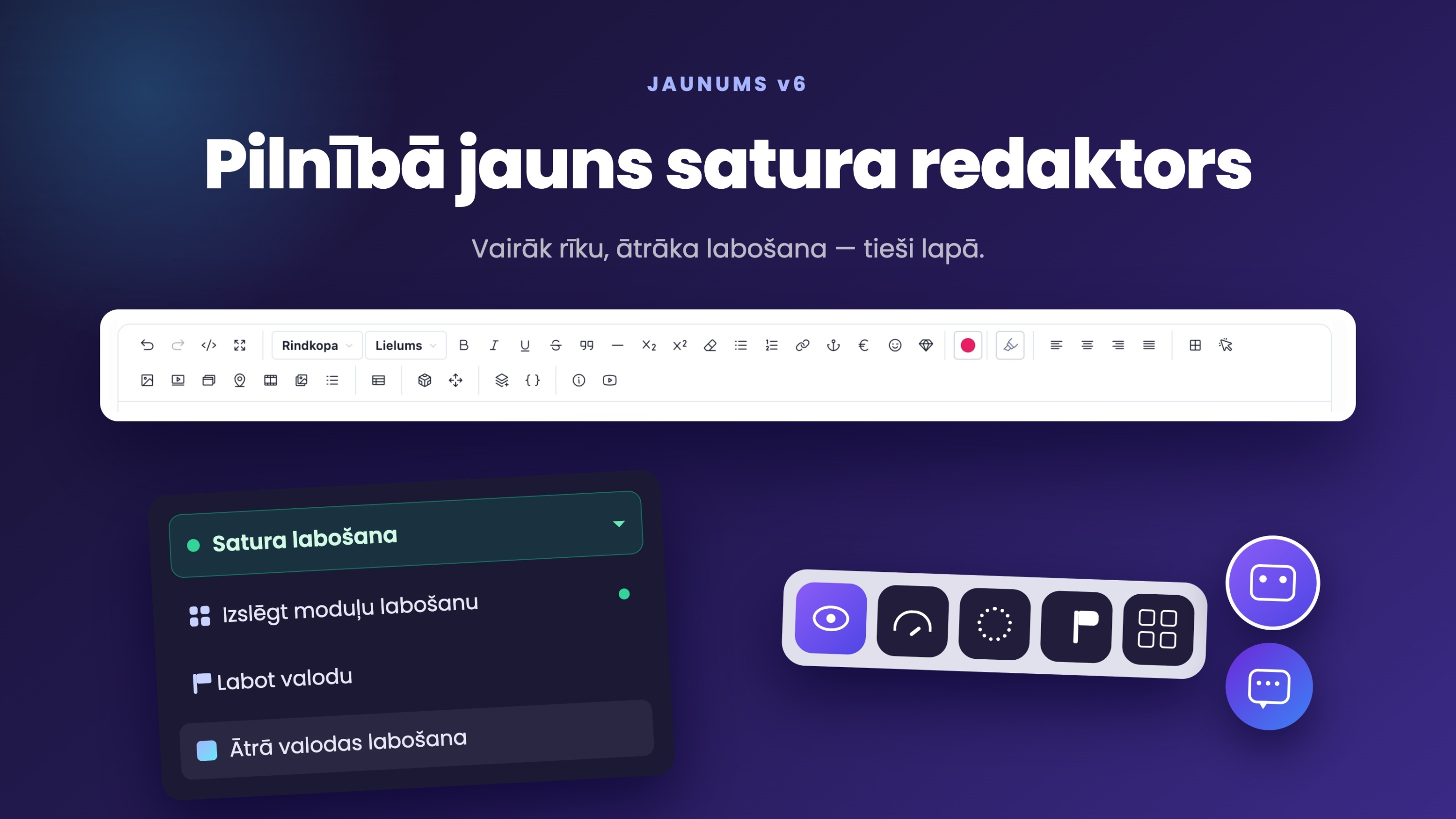 KPanel teksta redaktors